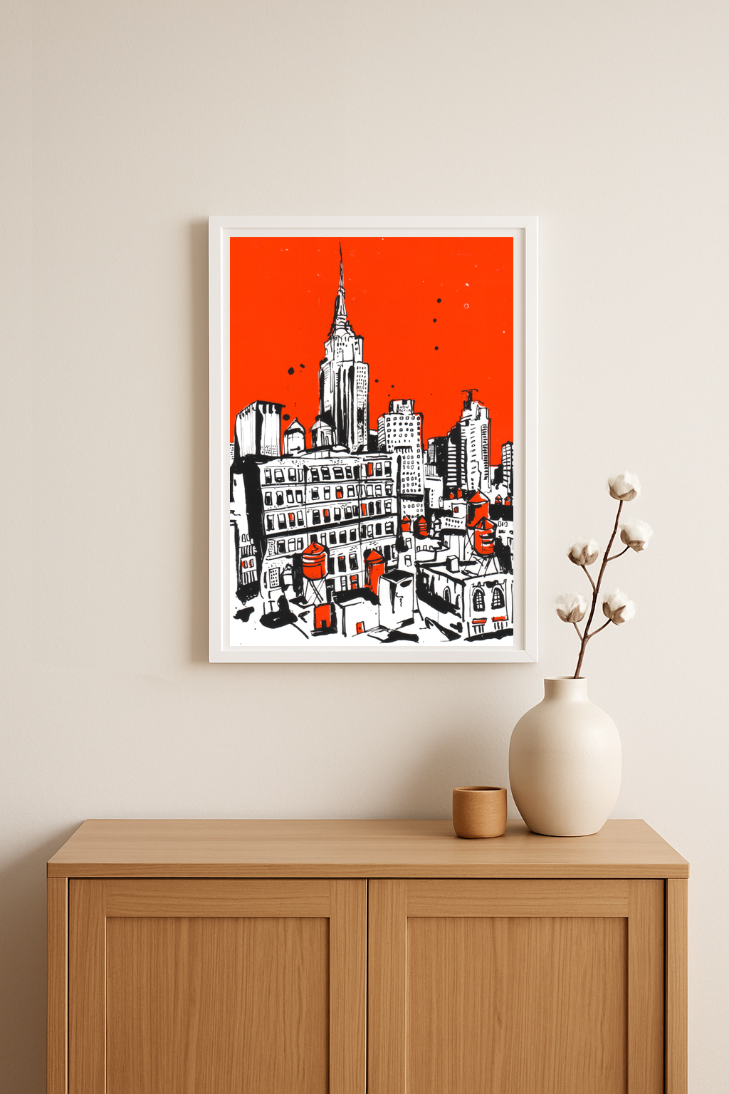 Empire State in Red