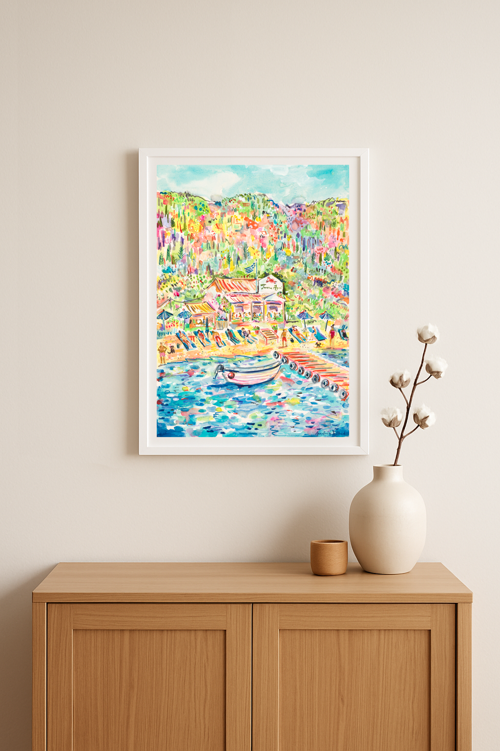 Sunbathers, Taverna Agni, Corfu