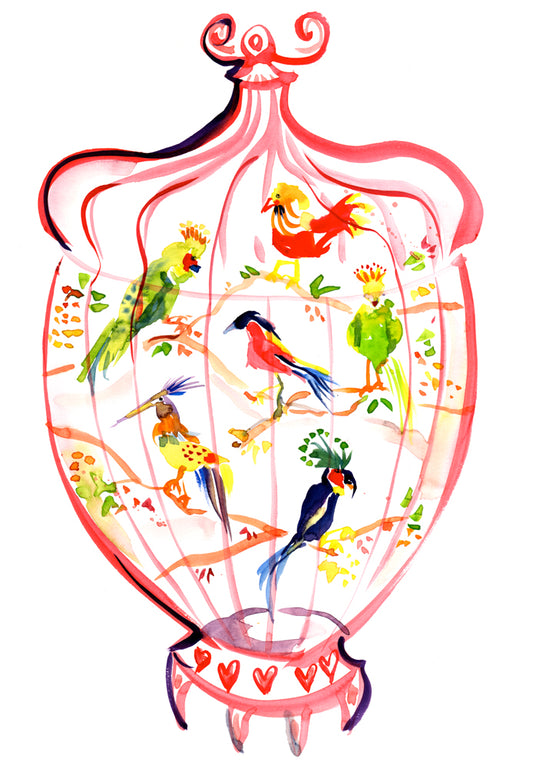 Bali Birdcage in Pink