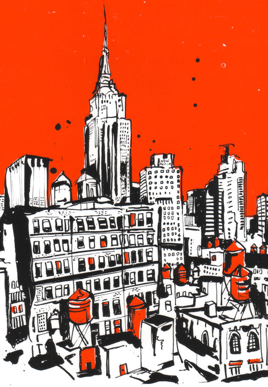 Empire State in Red