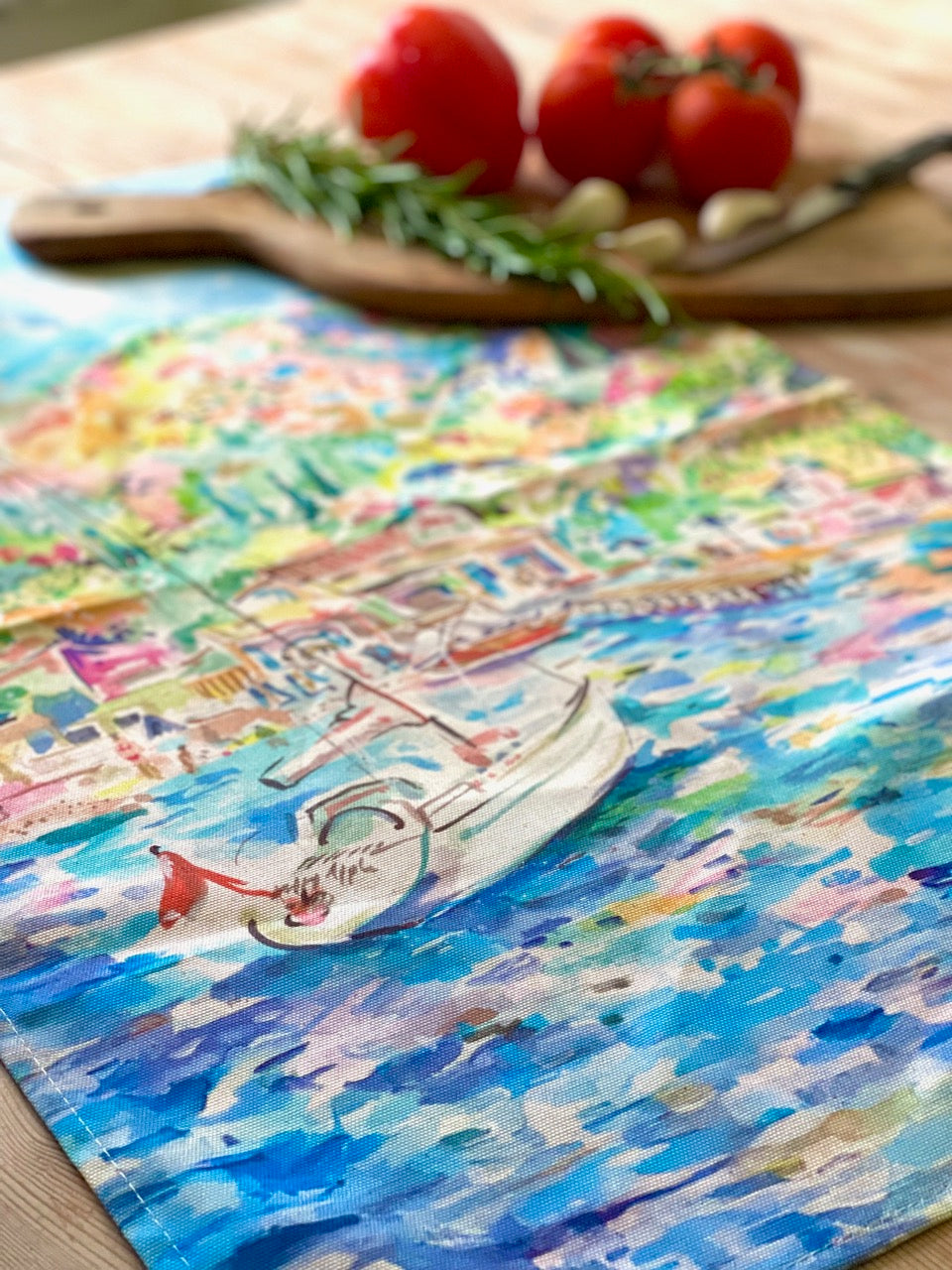 Agni By Boat Tea Towel