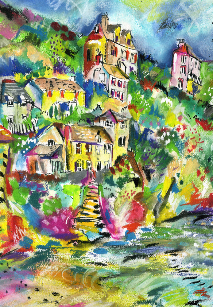Port Isaac in Pastel