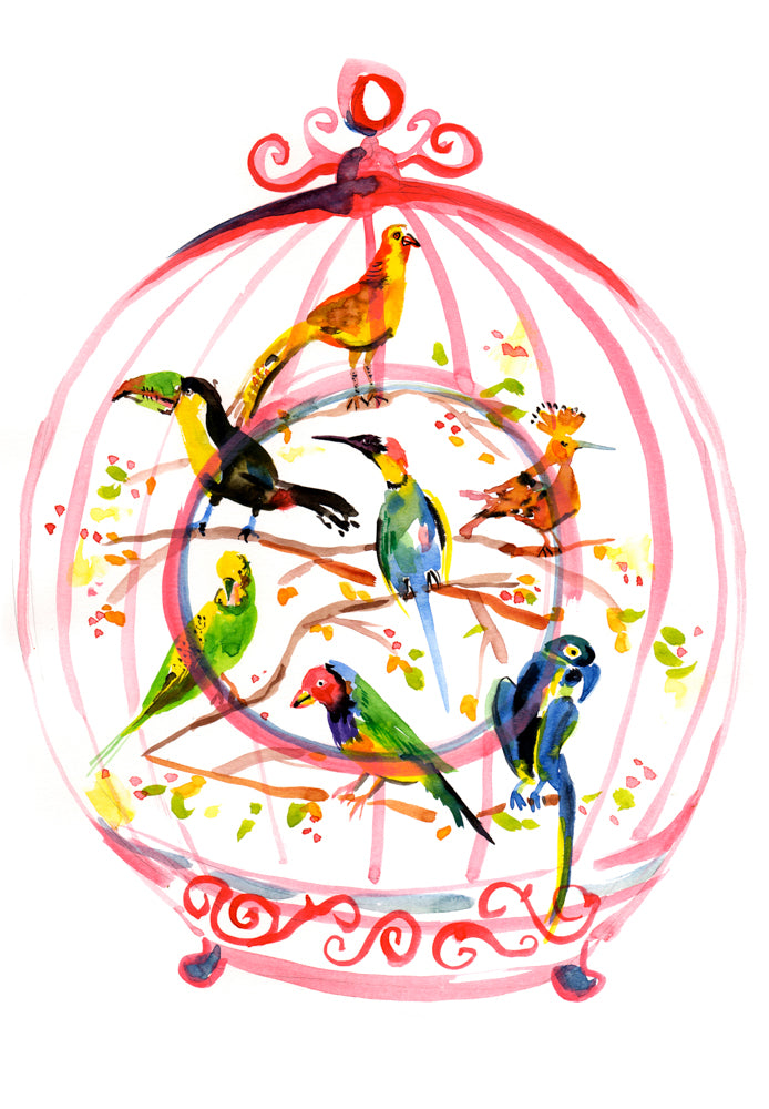 Bali Birdcage Round