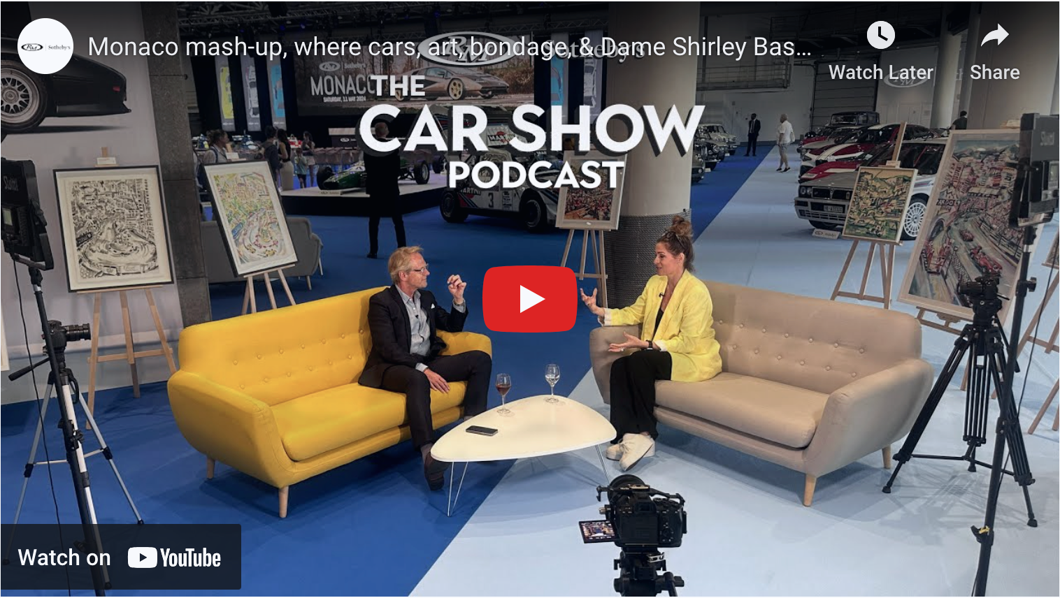 Load video: Interview with Anna-Louise Felstead for RM Sotheby&#39;s Car Show Podcast in Monaco