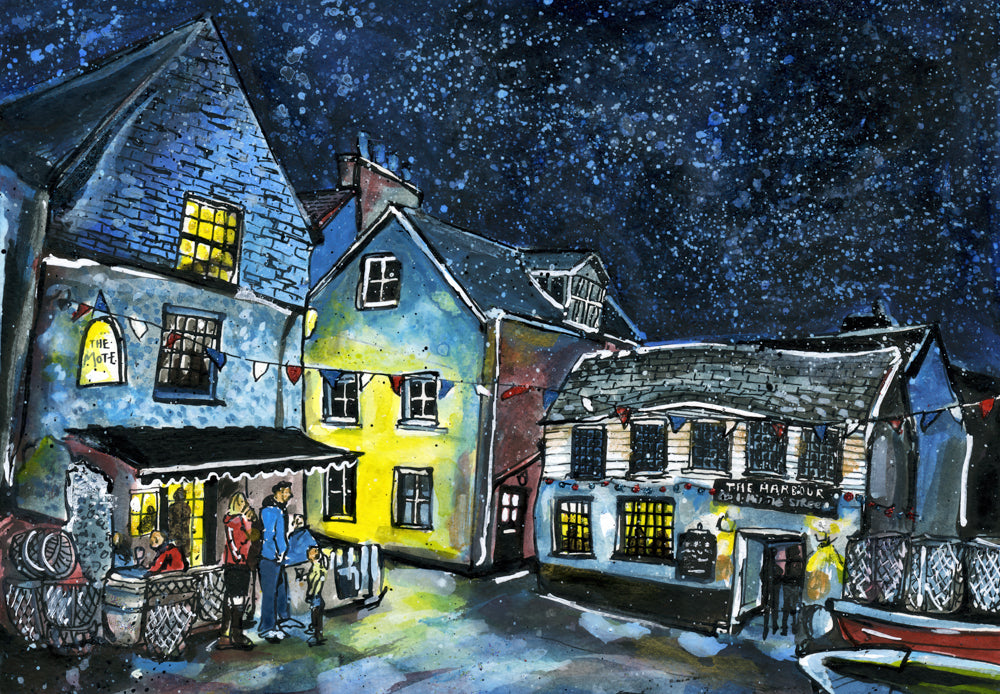 The Mote & Harbour at Night I