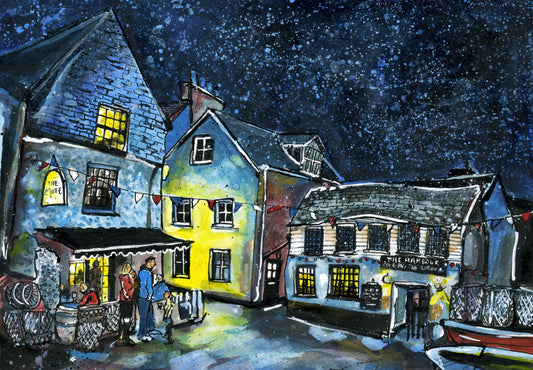 The Mote & Harbour at Night I