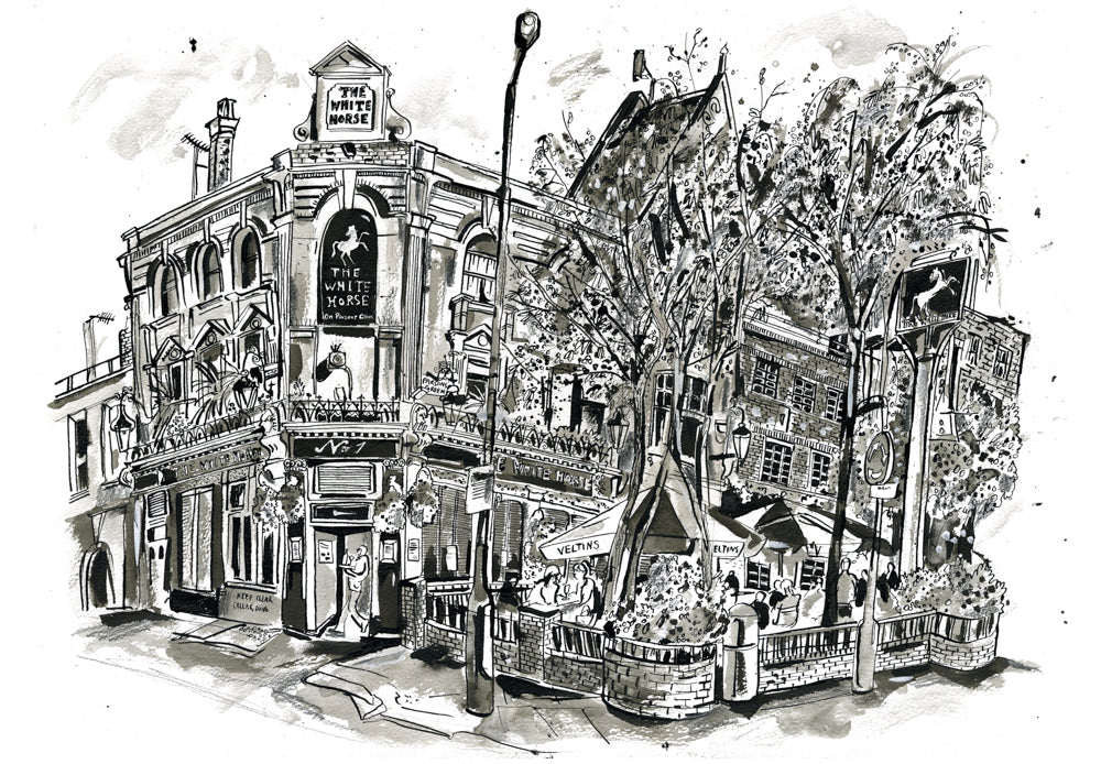 The White Horse in Indian Ink, Parsons Green