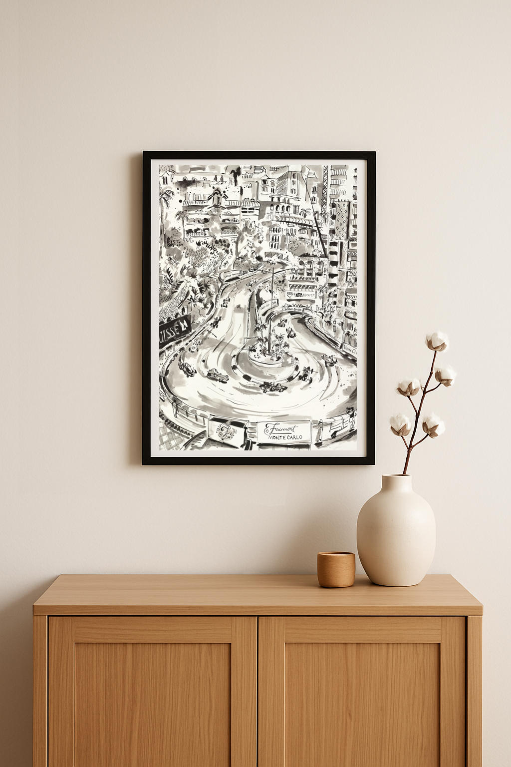 Fairmont in black ink