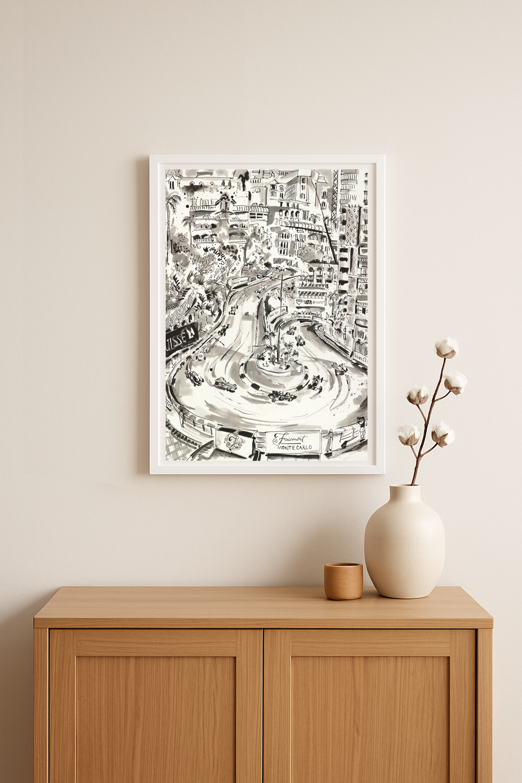 Fairmont in black ink