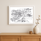 Polzeath Beach Line Drawing