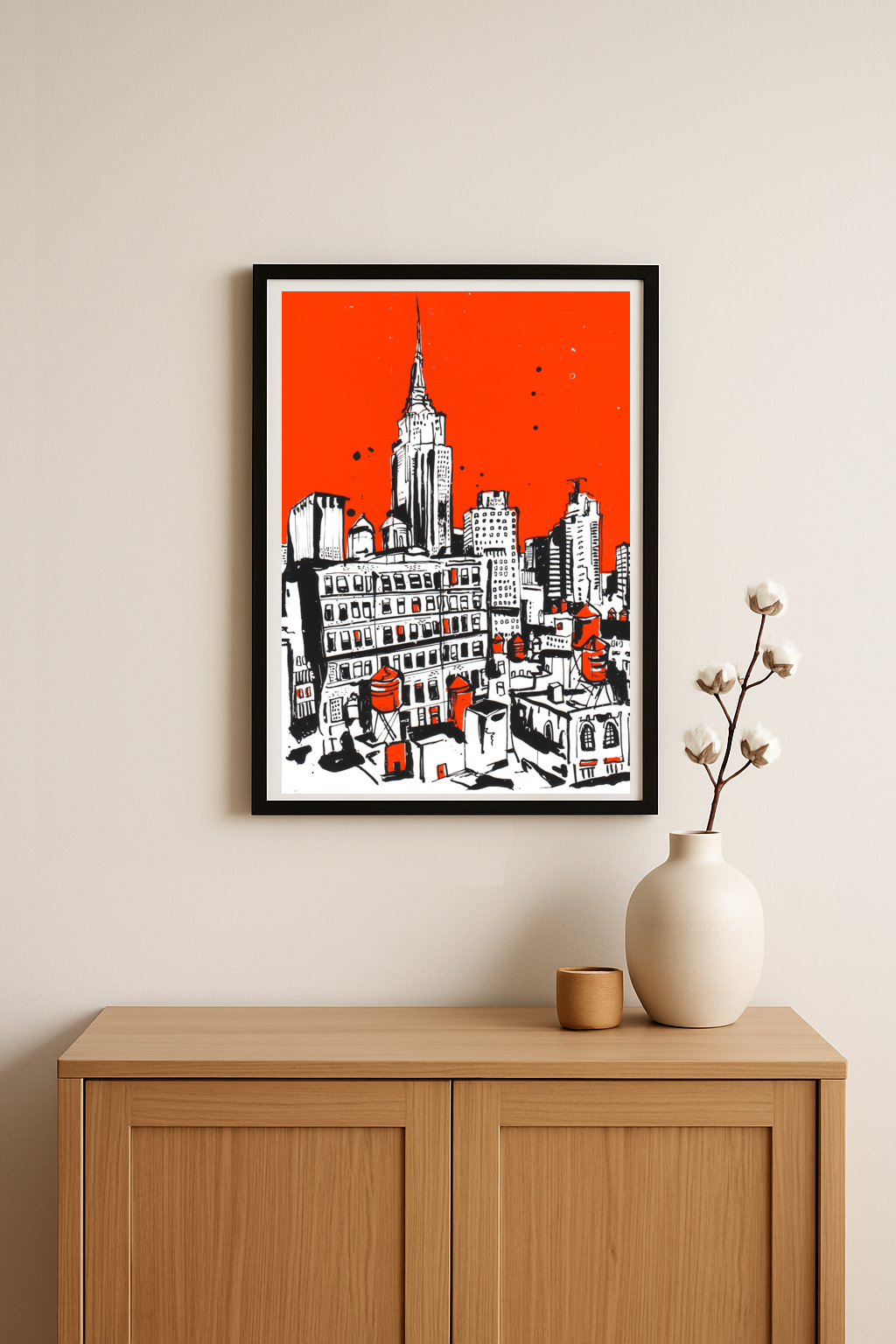 Empire State in Red