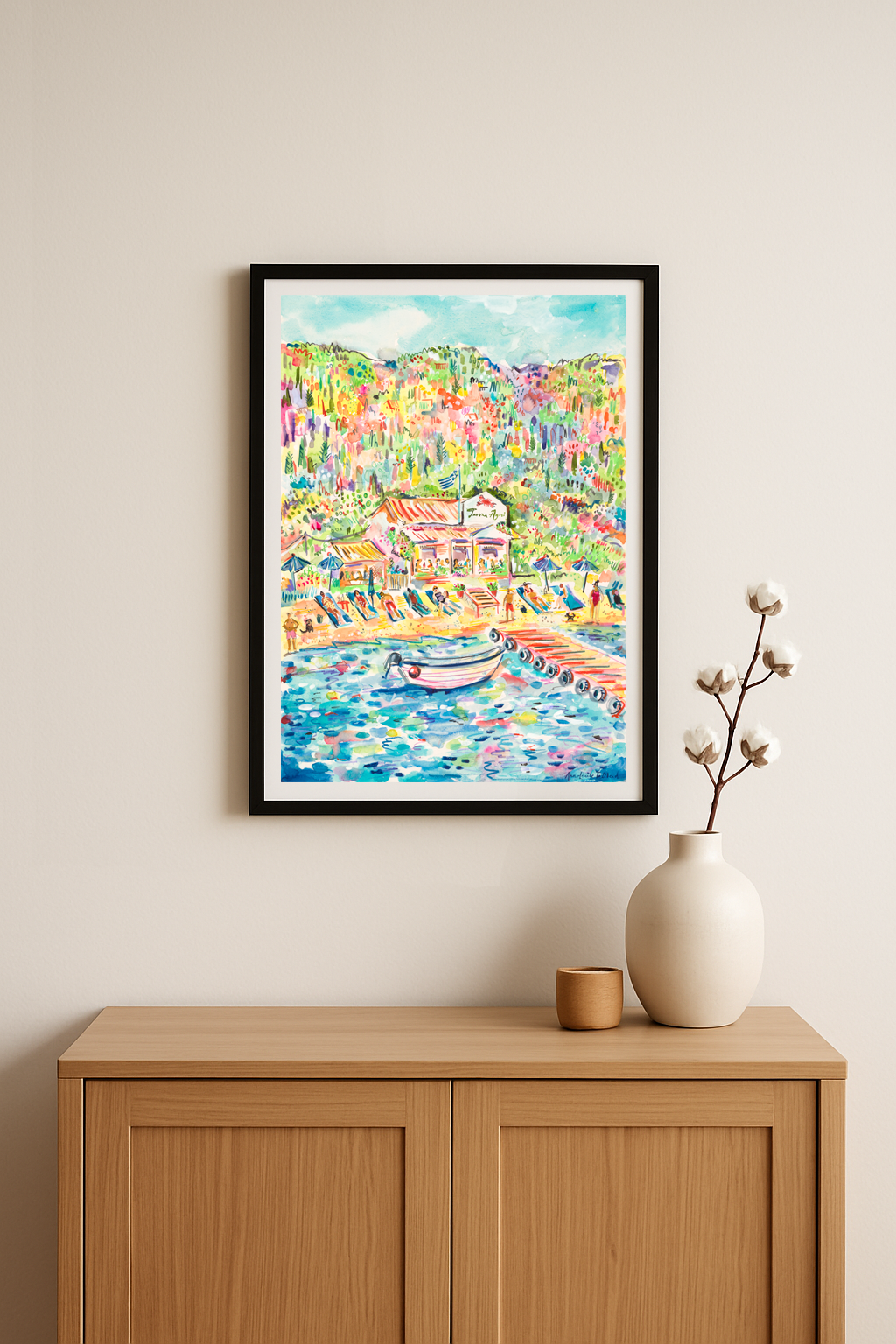 Sunbathers, Taverna Agni, Corfu