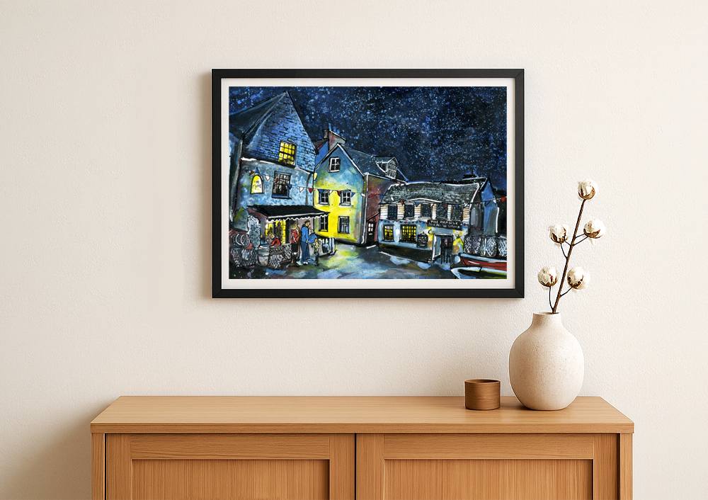 The Mote & Harbour at Night I