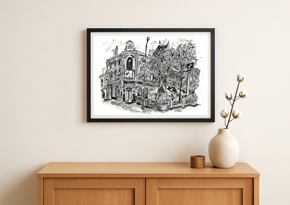 The White Horse in Indian Ink, Parsons Green