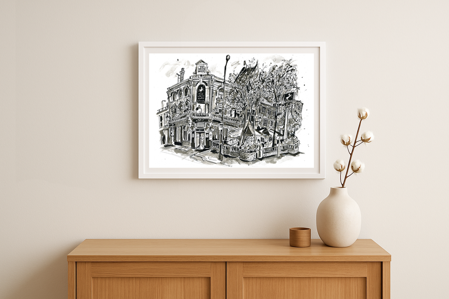 The White Horse in Indian Ink, Parsons Green