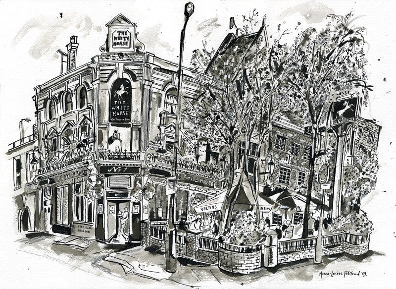The White Horse in Indian Ink, Parsons Green