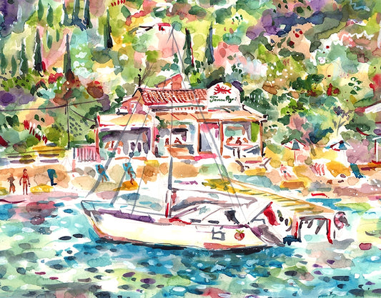 Taverna Agni & Boat, Corfu
